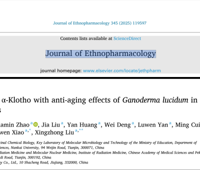 靈芝抗衰老最新研究 - 南開大學(xué)、仙客來等在《Ethnopharmacology》上發(fā)表論文
